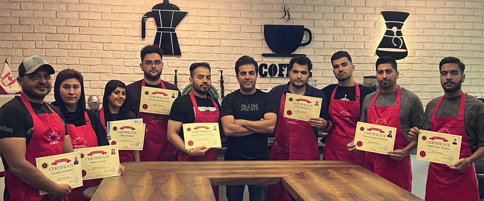 آموزش باریستا و مدیریت کافه داری -ایران شف اولین مدرسه قهوه