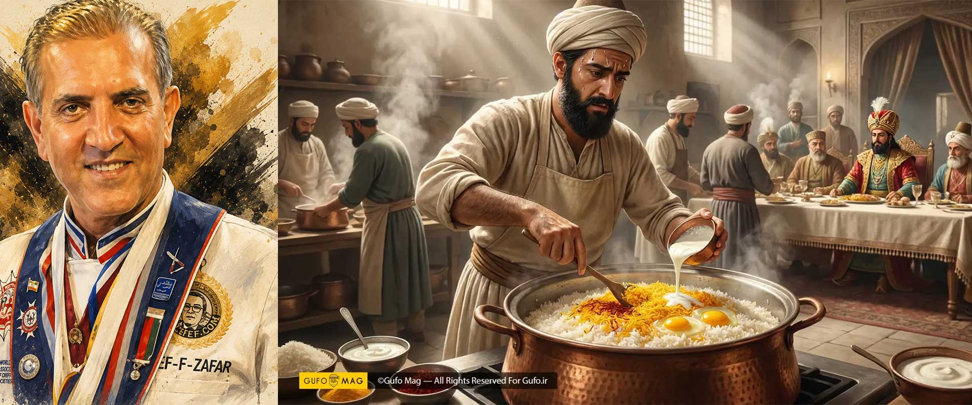 تاریخچه ته چین مرغ مجلسی با ایران شف