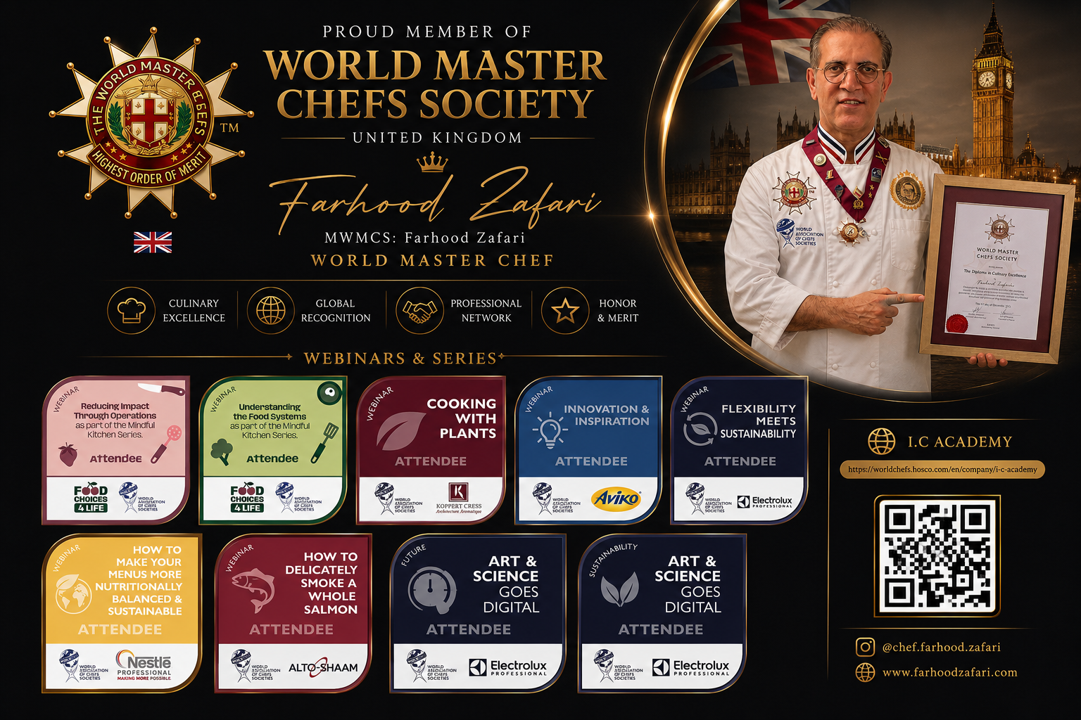   World Master Chefs  is delighted to welcome chef zafari 